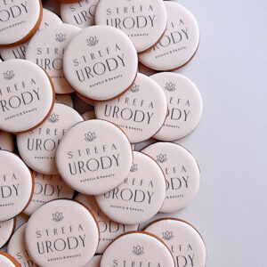 Pierniki z logo - koło rozmiar 6 cm