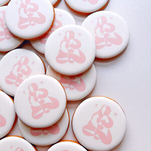 Pierniki z logo - koło rozmiar 7 cm