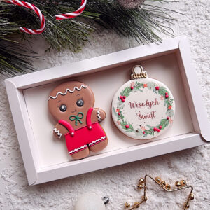 Ciastek i bombka z nadrukiem - zestaw prezentowy