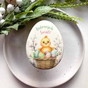 Wielkanocne pierniki personalizowane z logo firmy – lukrowany pierniczek świąteczny z nadrukiem logo, produktu lub qrkodu, idealne upominki B2B Kraków, cała Polska