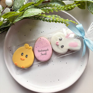 Mini pierniczki zając, pisanka kurczak, dekoracja stołu wielkanocnego, idealne do koszyczka ze święconką, na "zajączka" jako prezent dla najmłodszych. Możliwość nadruku logo, pisanki z logo na święta.